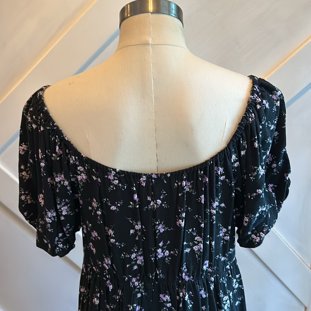 WILD FABLE DITSY FLORAL TIERED BABY DOLL DRESS SIZE Large - Picture 5 of 6